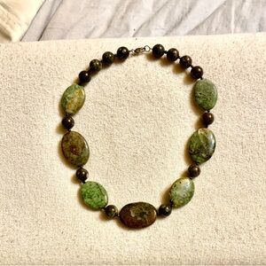 Elegant Green Stone Necklace